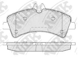 Комплект тормозных колодок NiBK PN0038