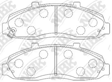 Комплект тормозных колодок NiBK PN0053