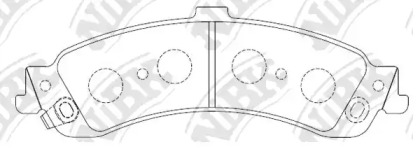 Комплект тормозных колодок NiBK PN0056