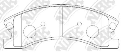 Комплект тормозных колодок NiBK PN0067