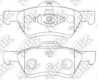 Комплект тормозных колодок NiBK PN0071