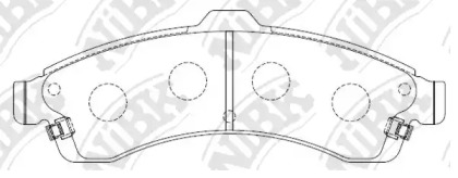 Комплект тормозных колодок NiBK PN0077