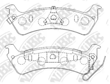 Комплект тормозных колодок NiBK PN0081