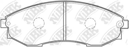 Комплект тормозных колодок NiBK PN0083