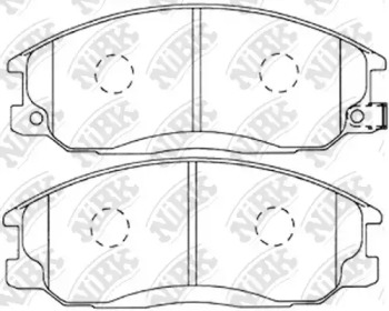 Комплект тормозных колодок NiBK PN0103