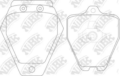 Комплект тормозных колодок NiBK PN0105