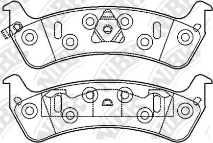 Комплект тормозных колодок NiBK PN0111