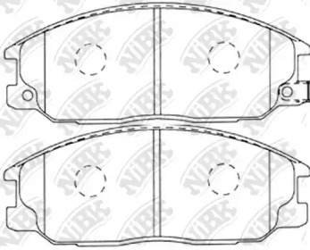 Комплект тормозных колодок NiBK PN0115