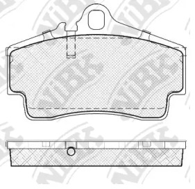 Комплект тормозных колодок NiBK PN0117