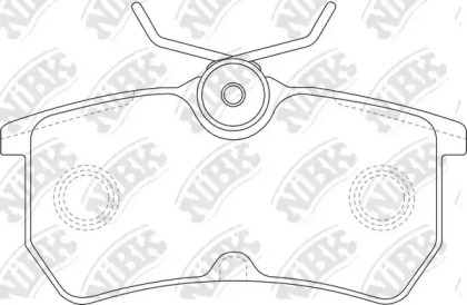 Комплект тормозных колодок NiBK PN0120