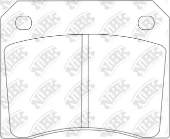 Комплект тормозных колодок NiBK PN0122