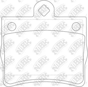 Комплект тормозных колодок NiBK PN0125