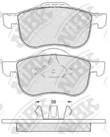 Комплект тормозных колодок NiBK PN0137