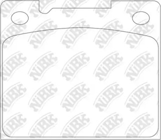 Комплект тормозных колодок NiBK PN0143
