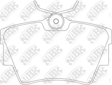 Комплект тормозных колодок NiBK PN0147