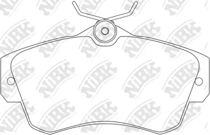Комплект тормозных колодок NiBK PN0154