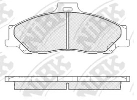 Комплект тормозных колодок NiBK PN0163
