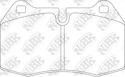 Комплект тормозных колодок NiBK PN0165