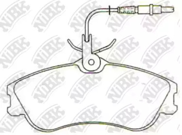 Комплект тормозных колодок NiBK PN0173W