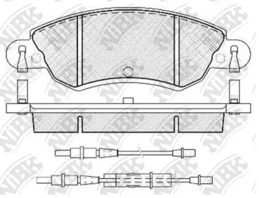 Комплект тормозных колодок NiBK PN0183W