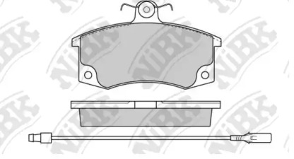 Комплект тормозных колодок NiBK PN0223W