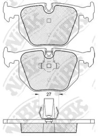 Комплект тормозных колодок NiBK PN0225