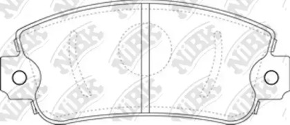Комплект тормозных колодок NiBK PN0233
