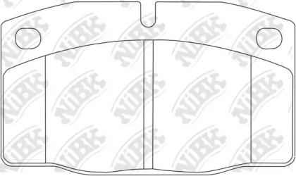 Комплект тормозных колодок NiBK PN0234