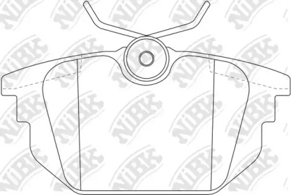 Комплект тормозных колодок NiBK PN0247