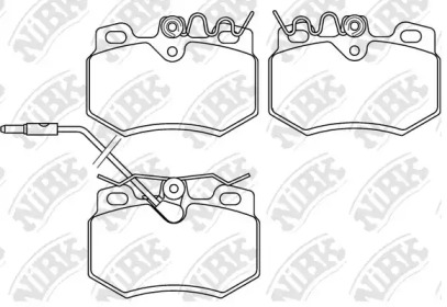 Комплект тормозных колодок NiBK PN0248W