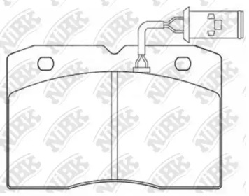 Комплект тормозных колодок NiBK PN0253W