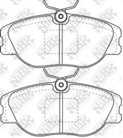 Комплект тормозных колодок NiBK PN0256
