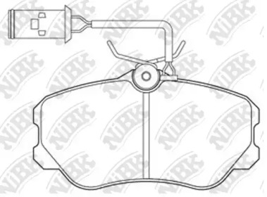 Комплект тормозных колодок NiBK PN0262W