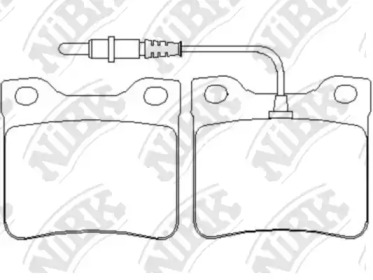 Комплект тормозных колодок NiBK PN0265W