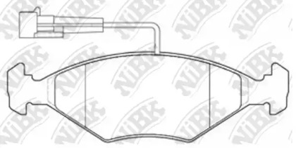 Комплект тормозных колодок NiBK PN0268W