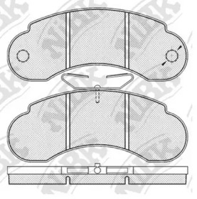 Комплект тормозных колодок NiBK PN0271