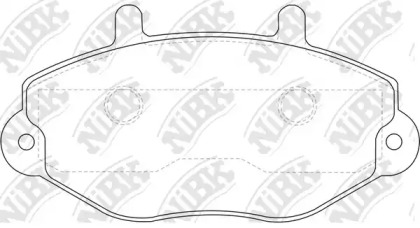 Комплект тормозных колодок NiBK PN0275