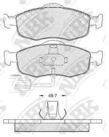 Комплект тормозных колодок NiBK PN0277