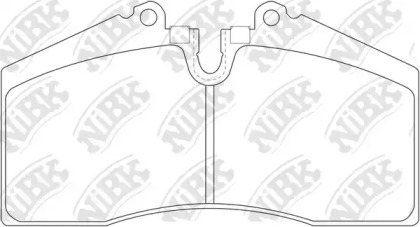 Комплект тормозных колодок NiBK PN0299
