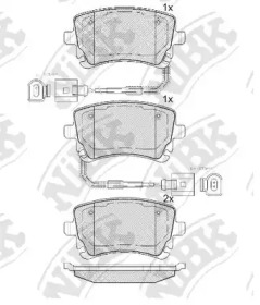 Комплект тормозных колодок NiBK PN0330W