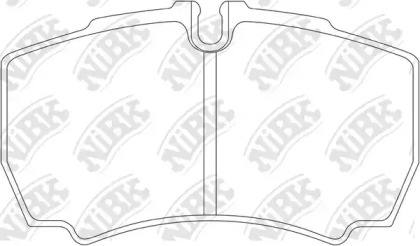 Комплект тормозных колодок NiBK PN0338