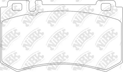Комплект тормозных колодок NiBK PN0343