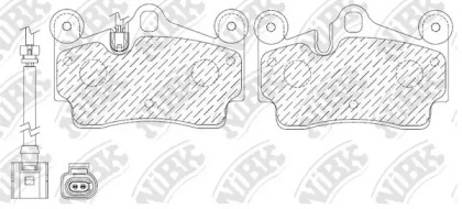 Комплект тормозных колодок NiBK PN0347W