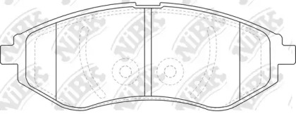 Комплект тормозных колодок NiBK PN0370
