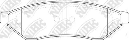 Комплект тормозных колодок NiBK PN0375