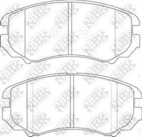 Комплект тормозных колодок NiBK PN0377