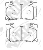 Комплект тормозных колодок NiBK PN0389