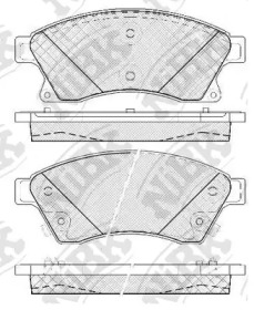 Комплект тормозных колодок NiBK PN0391