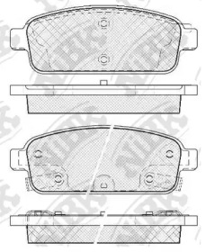 Комплект тормозных колодок NiBK PN0392