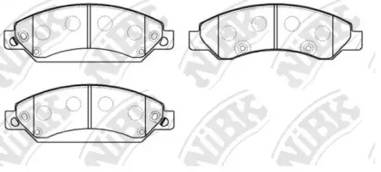 Комплект тормозных колодок NiBK PN0400